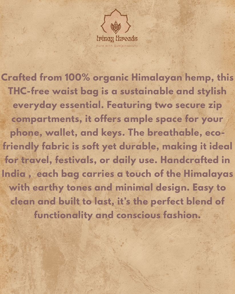 Himalayan Hemp Waist Bag - Image 2